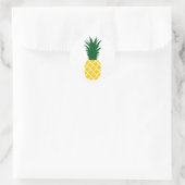 Ananas Runder Aufkleber (Tasche)