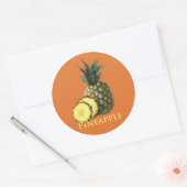 Ananas Runder Aufkleber (Umschlag)