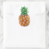 Ananas Runder Aufkleber (Tasche)
