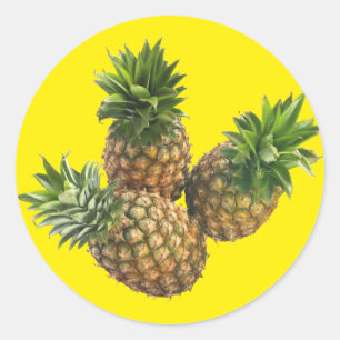 Ananas Runder Aufkleber