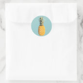 Ananas Runder Aufkleber (Tasche)