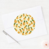 Ananas Runder Aufkleber (Umschlag)