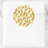 Ananas Runder Aufkleber (Tasche)
