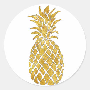 Ananas Runder Aufkleber