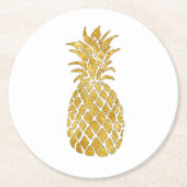 Ananas Runder Pappuntersetzer (Vorderseite)