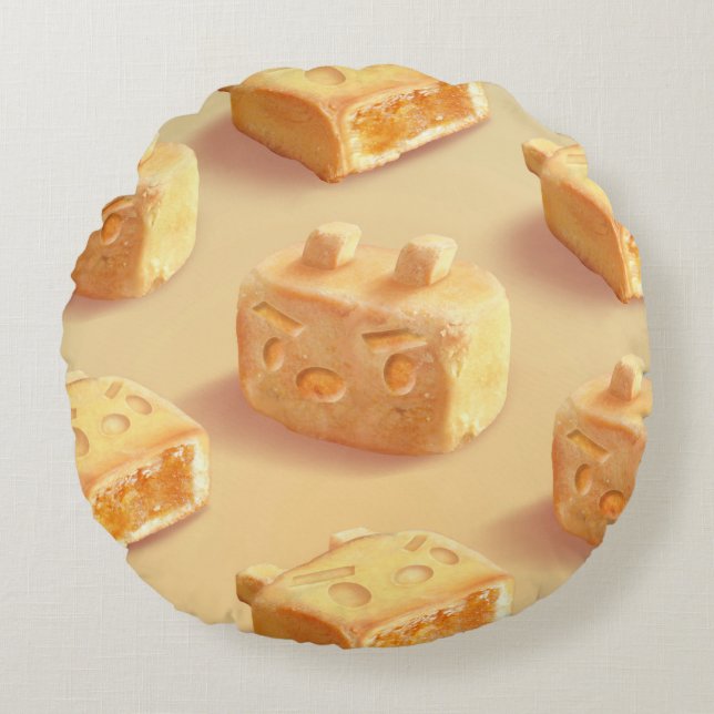 Ananas Rundes Kissen (Vorderseite)