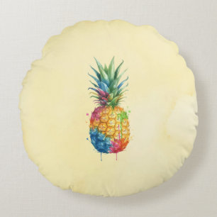 Ananas Rundes Kissen