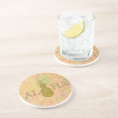 Ananas Sandstone Untersetzer (Seite)