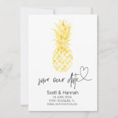 Ananas Save the Date Einladung (Vorderseite)