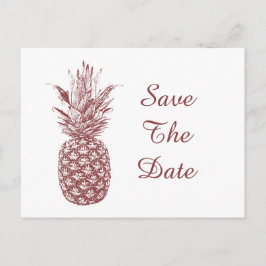 Ananas Save the Date Postkarten