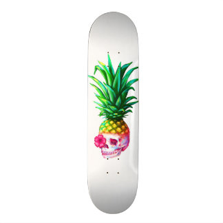 Ananas-Schädel-Brettweiß Skateboard