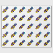 Ananas-Schädel Geschenkpapier (Flach)