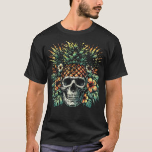 Ananas-Schädel gestört T-Shirt