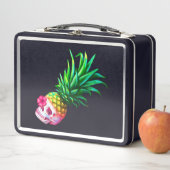 Ananas-Schädel Metall Brotdose (Beispiel)