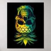 Ananas-Schädel-Schwingen auf der Pineapp Poster (Vorne)