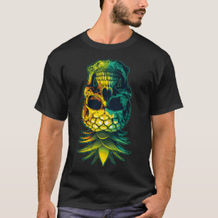Ananas-Schädel-Schwingen auf der Pineapp T-Shirt