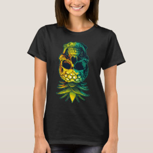 Ananas-Schädel-Schwingen auf der Pineapp T-Shirt