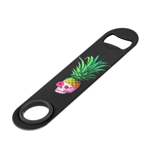 Ananas-Schädel Speed Flaschenöffner (Vorderseite Schrägansicht)