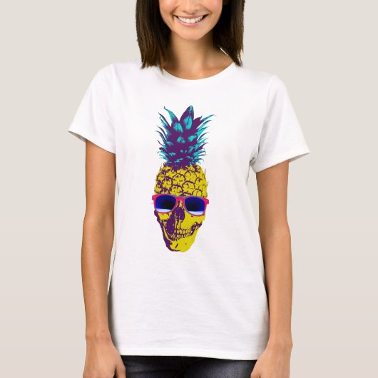 Ananas-Schädel T-Shirt (Vorderseite)