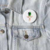 Ananas-Schaf-Lamm-Karneval Button (Beispiel)