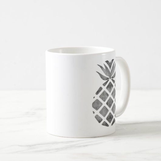 Ananas-Schatten Kaffeetasse (VorderseiteRechts)
