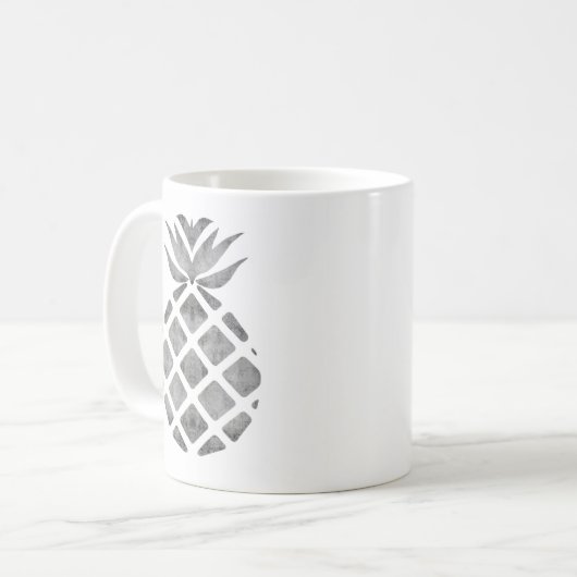 Ananas-Schatten Kaffeetasse (Vorderseite Links)