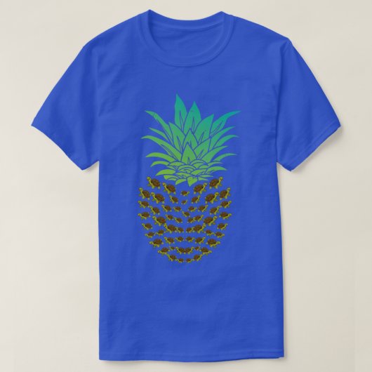 Ananas-Schildkröte T-Shirt (Design vorne)