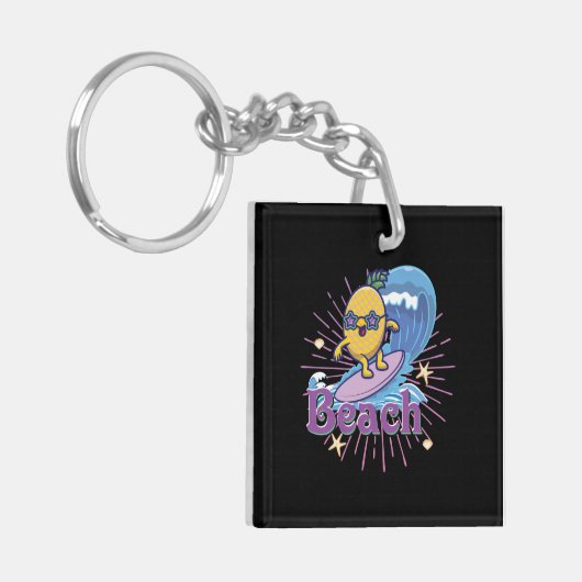 Ananas Schlüsselanhänger (Vorderseite links)