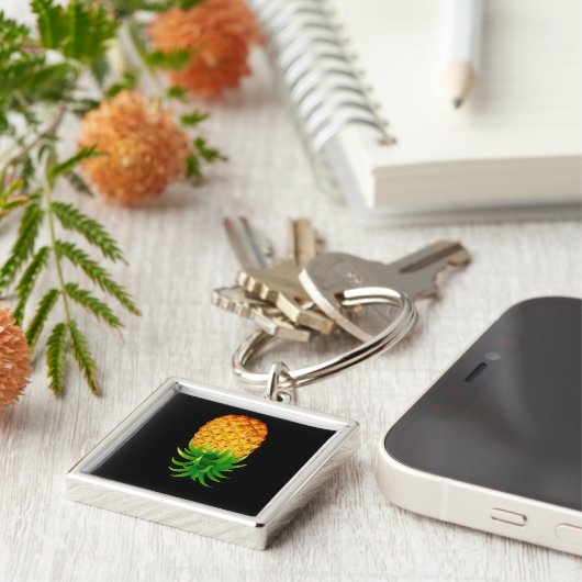 Ananas Schlüsselanhänger (Seite)