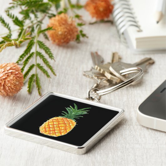 Ananas Schlüsselanhänger (Seite)