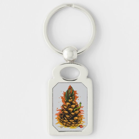 Ananas Schlüsselanhänger (Vorderseite)