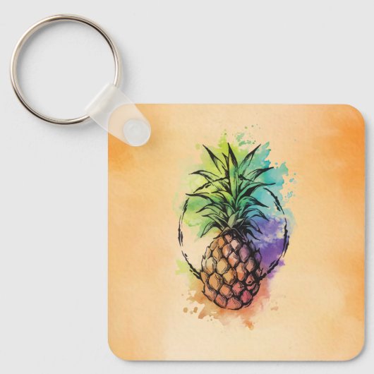 Ananas Schlüsselanhänger (Vorderseite)