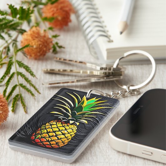Ananas Schlüsselring (Vorderseite rechts)