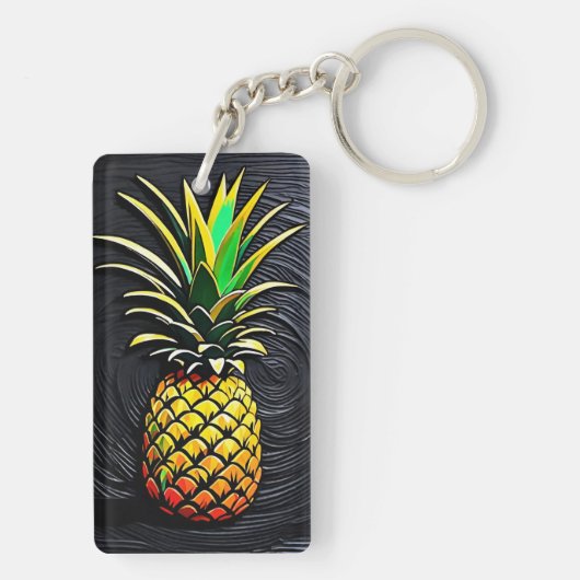 Ananas Schlüsselring (Rückseite)