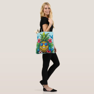Ananas-Schmetterling-Hibiskus Tasche