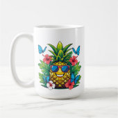 Ananas-Schmetterling Kaffeetasse (Links)