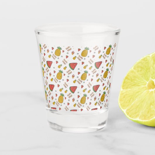 Ananas Schnapsglas (Vorderseite)