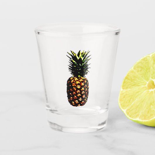 Ananas Schnapsglas (Vorderseite)