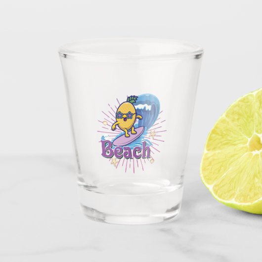 Ananas Schnapsglas (Vorderseite)