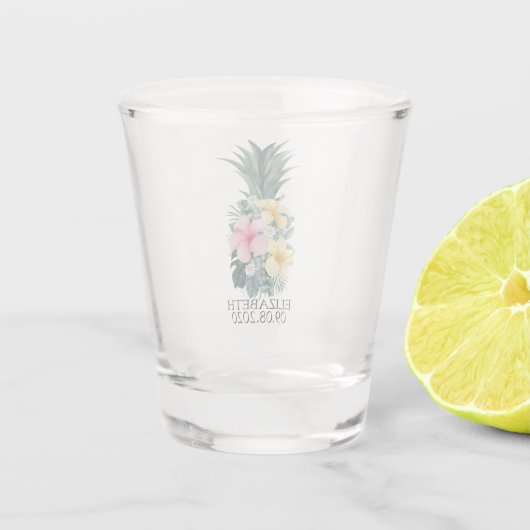 Ananas Schnapsglas (Rückseite)