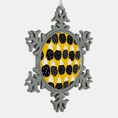 Ananas Schneeflocken Zinn-Ornament (Links)
