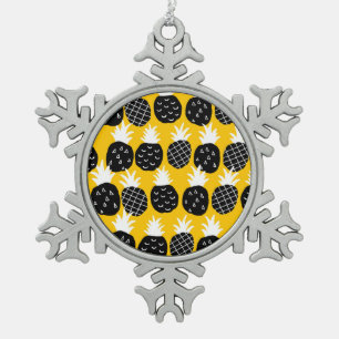 Ananas Schneeflocken Zinn-Ornament