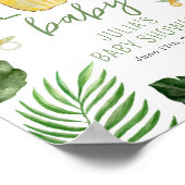 Ananas & Schnuller Aloha Baby Showroom Grün Poster (Ecke)