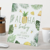 Ananas & Schnuller Aloha Baby Showroom Grün Sockelschild (In Situ)