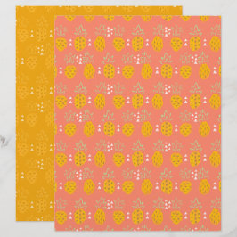 Ananas-Schrappbuch-Papier