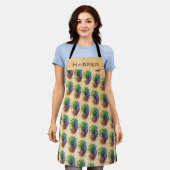 Ananas Schürze (Getragen)