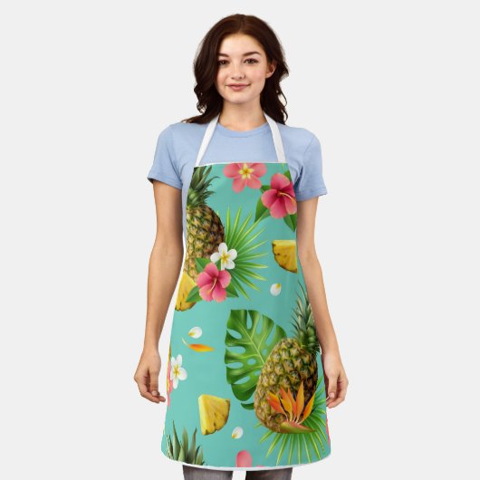 Ananas Schürze (Getragen)