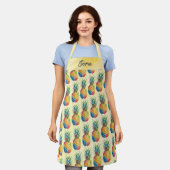 Ananas Schürze (Getragen)