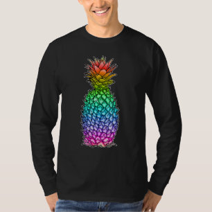 Ananas Schwul Lesbisch Regenbogen Tropisch LGBTQ A T-Shirt