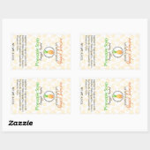 Ananas-Seife | Kunsthandwerk | Eigenmarke Rechteckiger Aufkleber (Blatt)